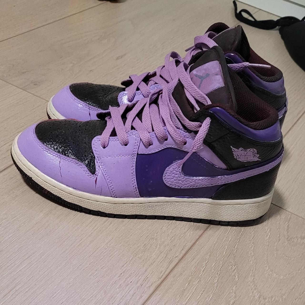 Hand painted custom jordan 1 mids - these have been... - Depop