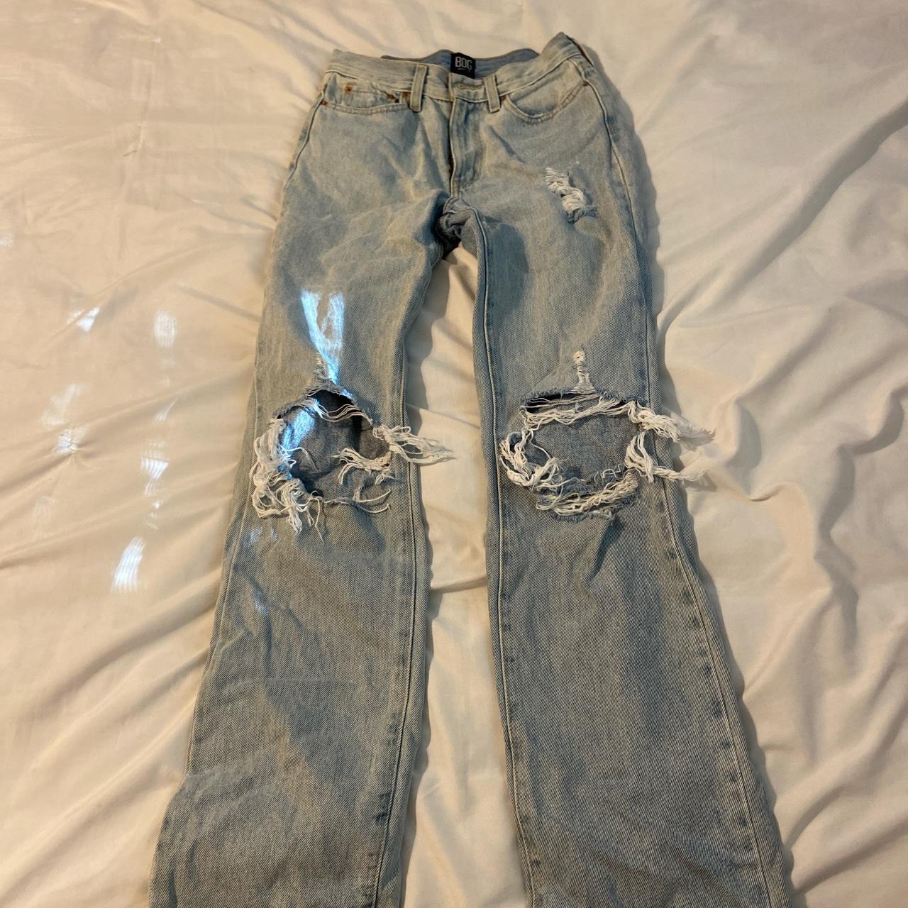 BDG urban outfitters bootcut jeans light wash, low... - Depop
