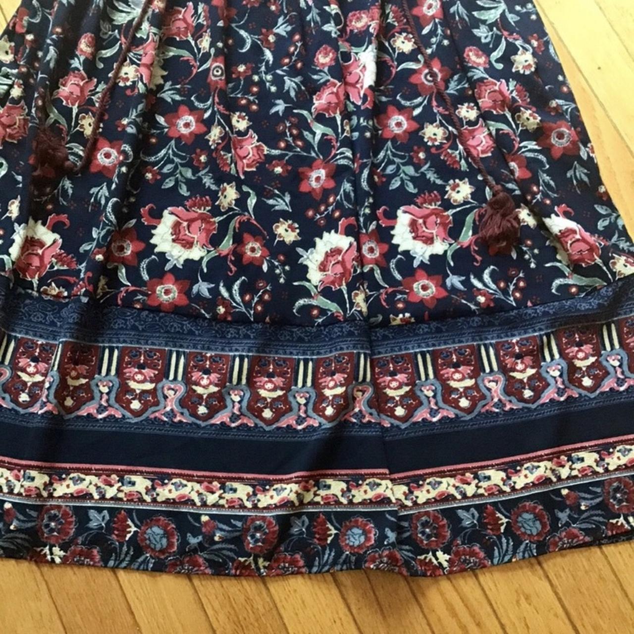 Versatile off shoulder floral boho peasant dress by... Depop