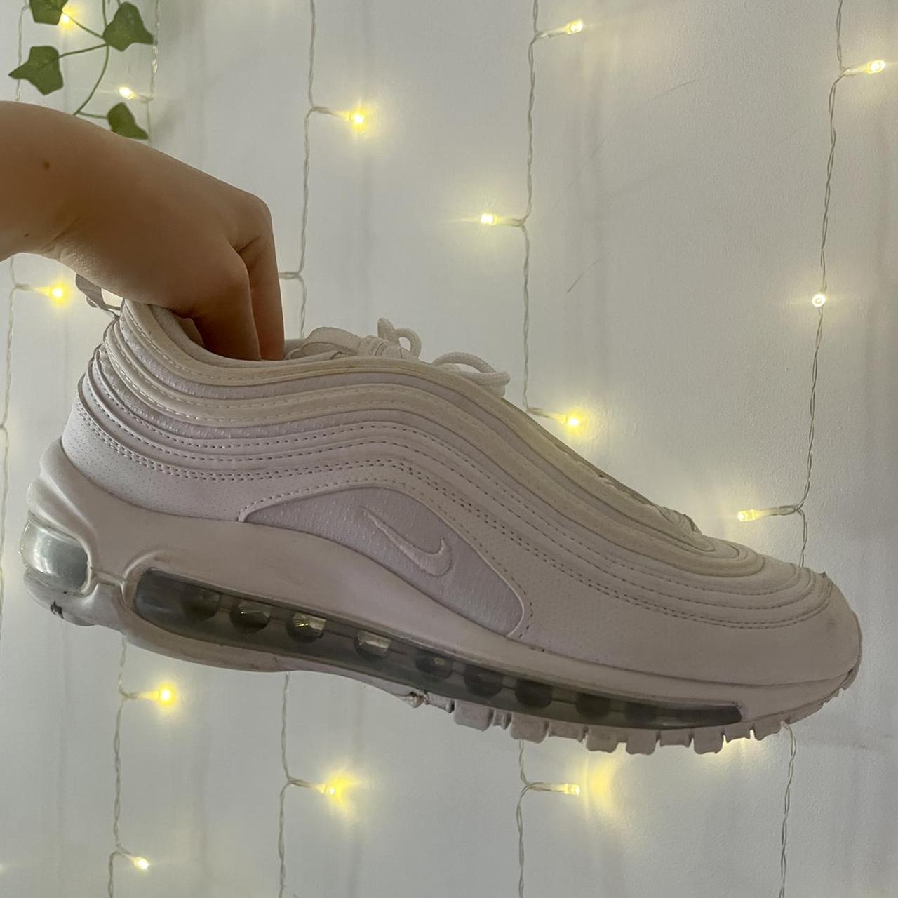 UK Size 6 Triple White Nike Air Max 97 in really... - Depop