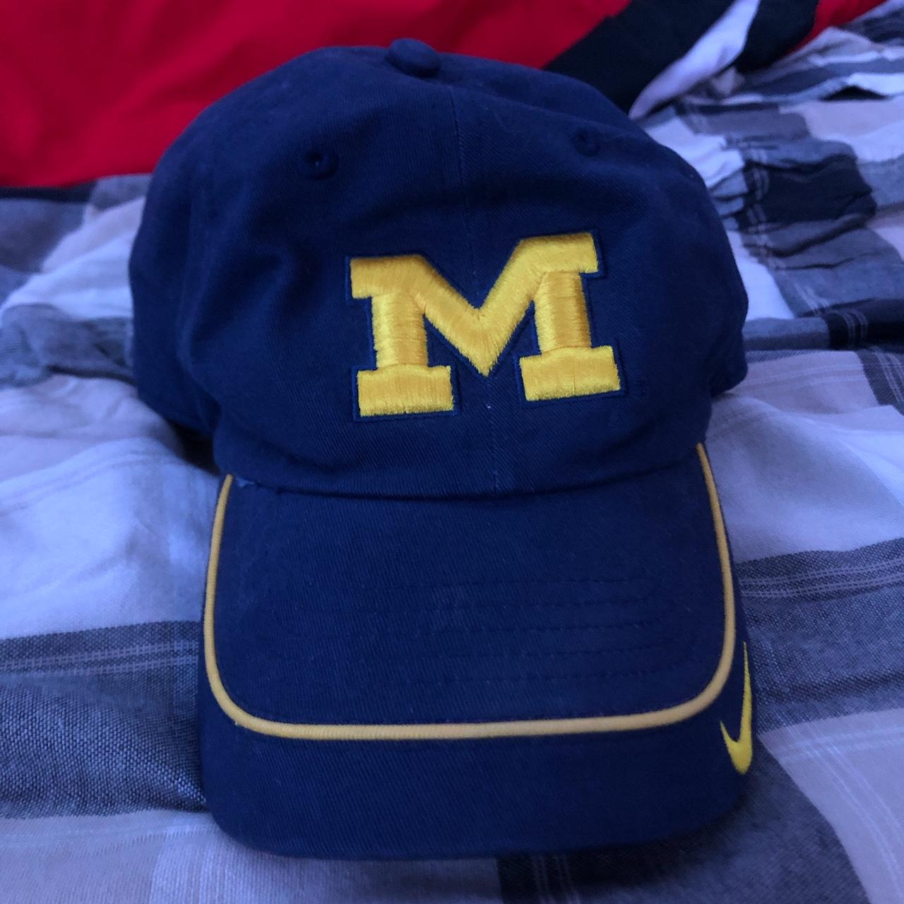 Michigan Wolverines Nike Swoosh Hat Baseball Cap - Depop
