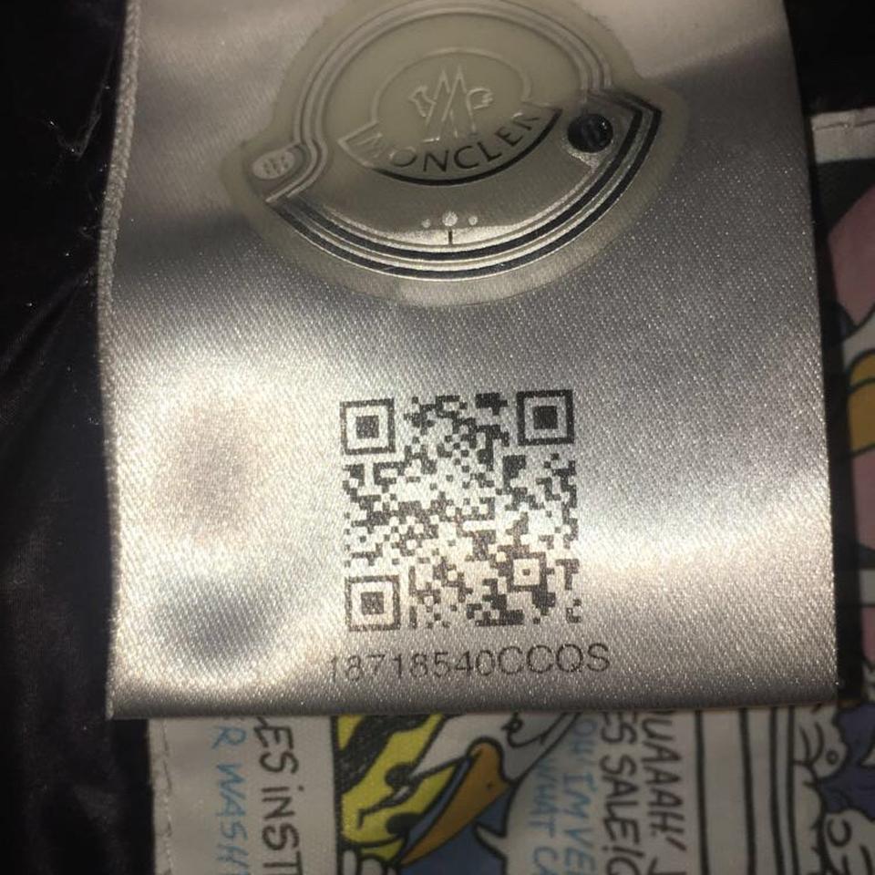 moncler barcode scan
