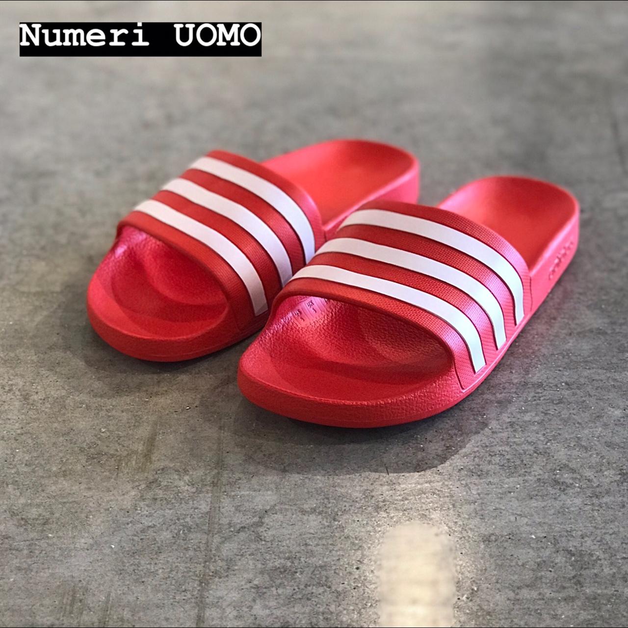 ADILETTE AQUA RED adidas slippers SS19 Depop