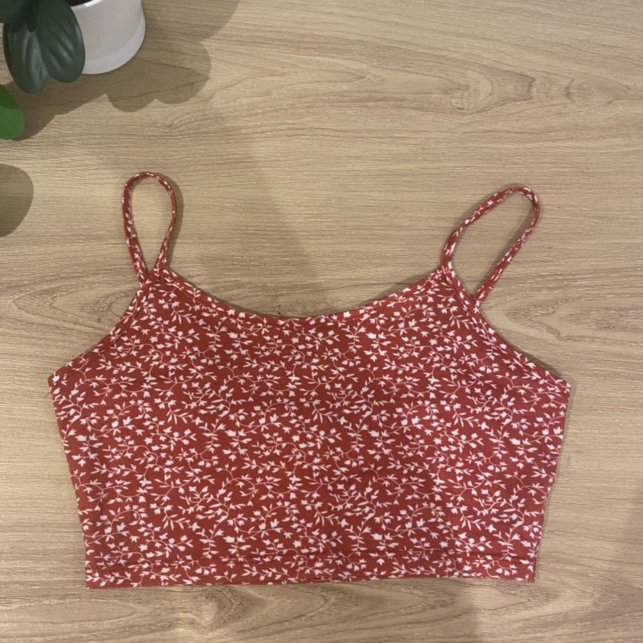 Red shein cami top, perfect condition only worn once... - Depop