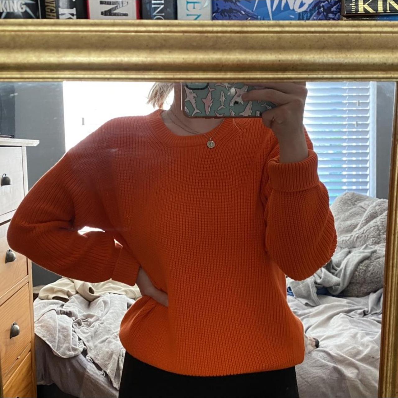 Women's Orange Jumper Depop
