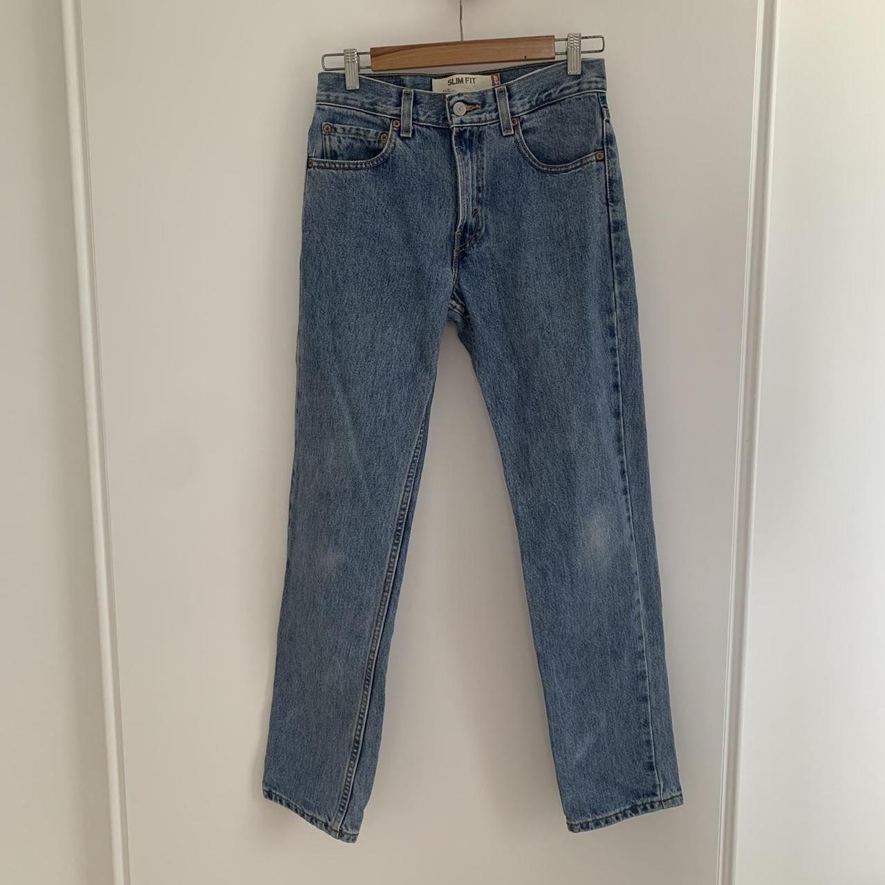 Levis Womans Slim Straight Jeans (more of a mid... - Depop