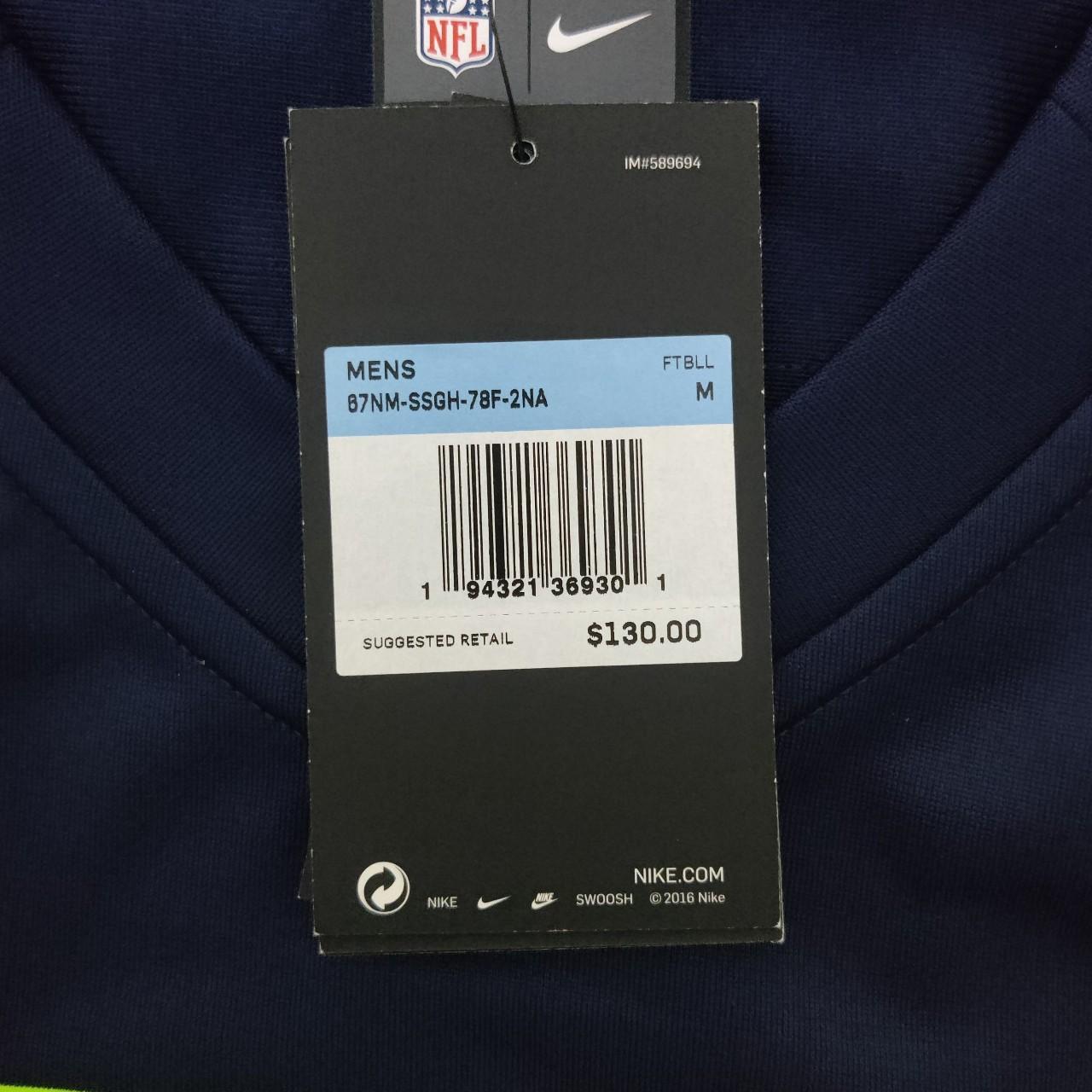 Nike NFL Seattle Seahawks Russell Wilson Neon Green - Depop