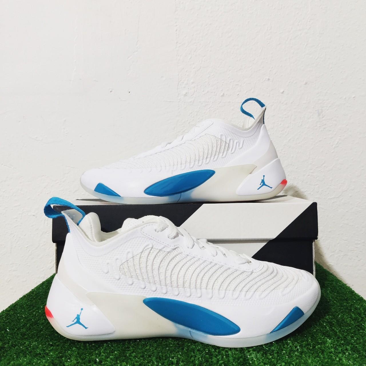 Nike Jordan Luka 1 PF Neo Turquoise White Basketball... - Depop