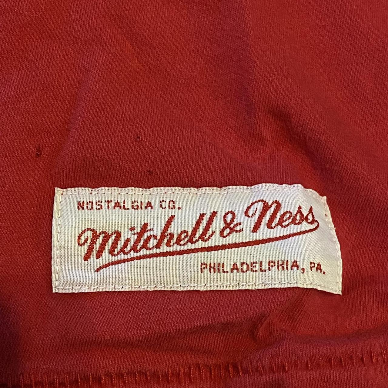 Mitchell & Ness Red T-shirt | Depop