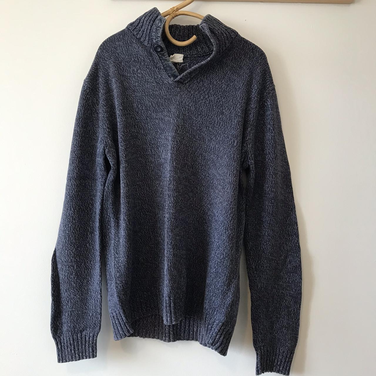Nice woven jumper with a high neck Brand is Maddox... - Depop
