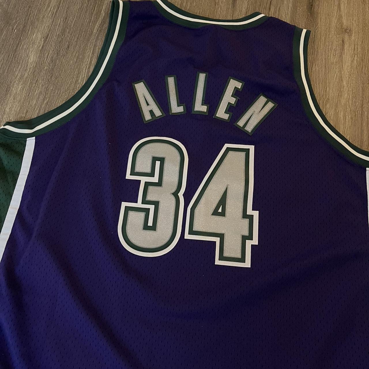 Vintage 1990s Ray Allen Milwaukee Bucks NBA Nike Jersey Size 