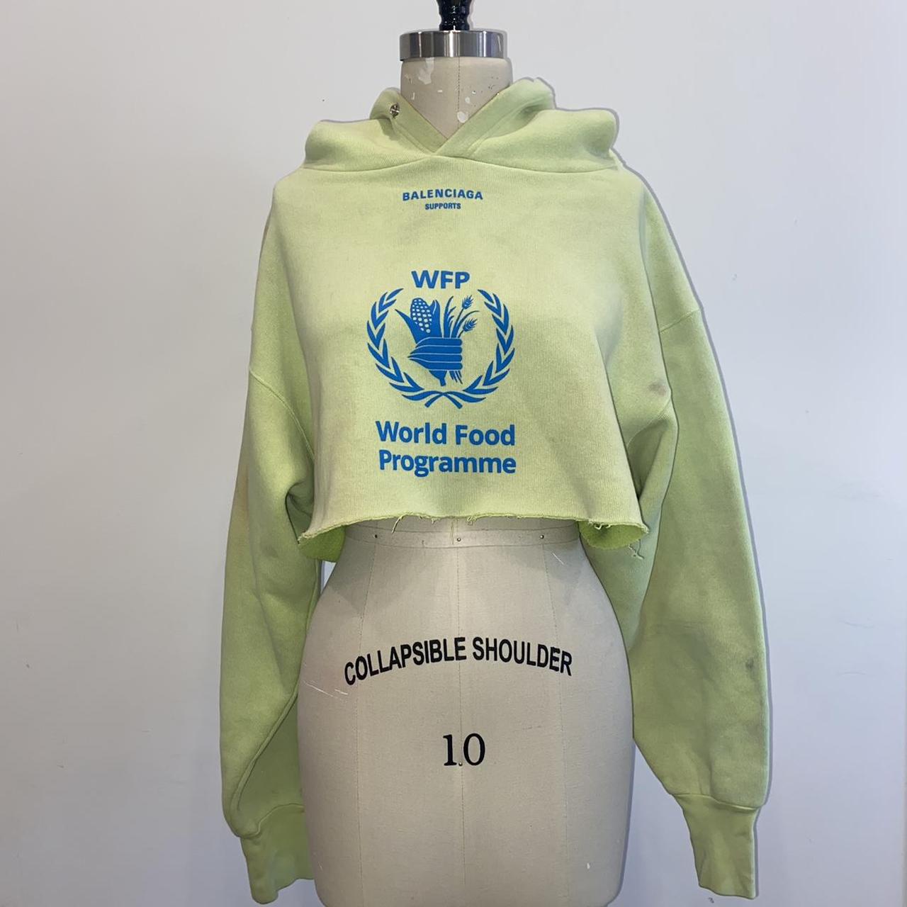 Balenciaga supports wfp store hoodie