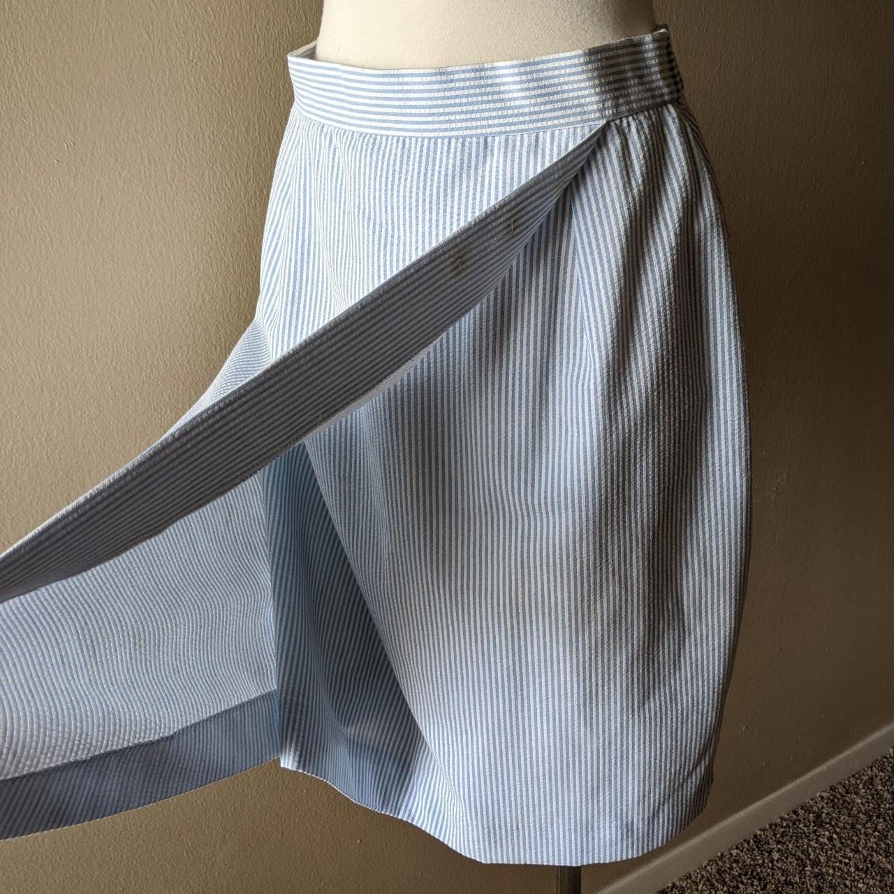 Women's Blue and White Skirt (3)
