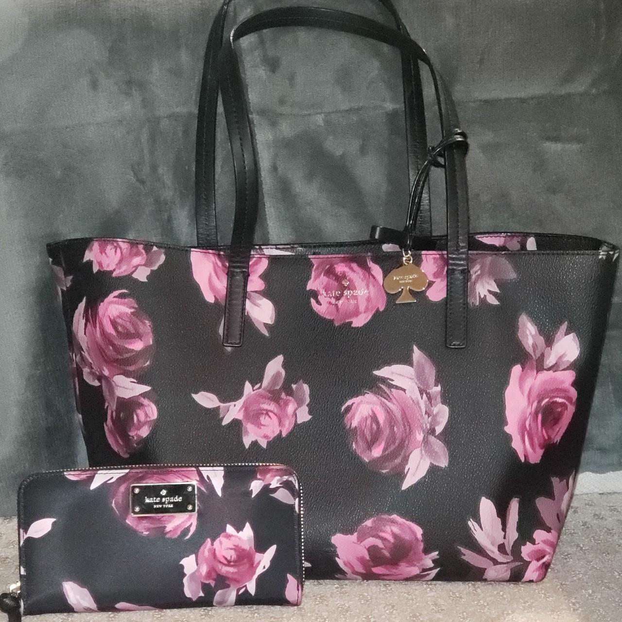 kate spade floral tote/shoulder bag - Depop