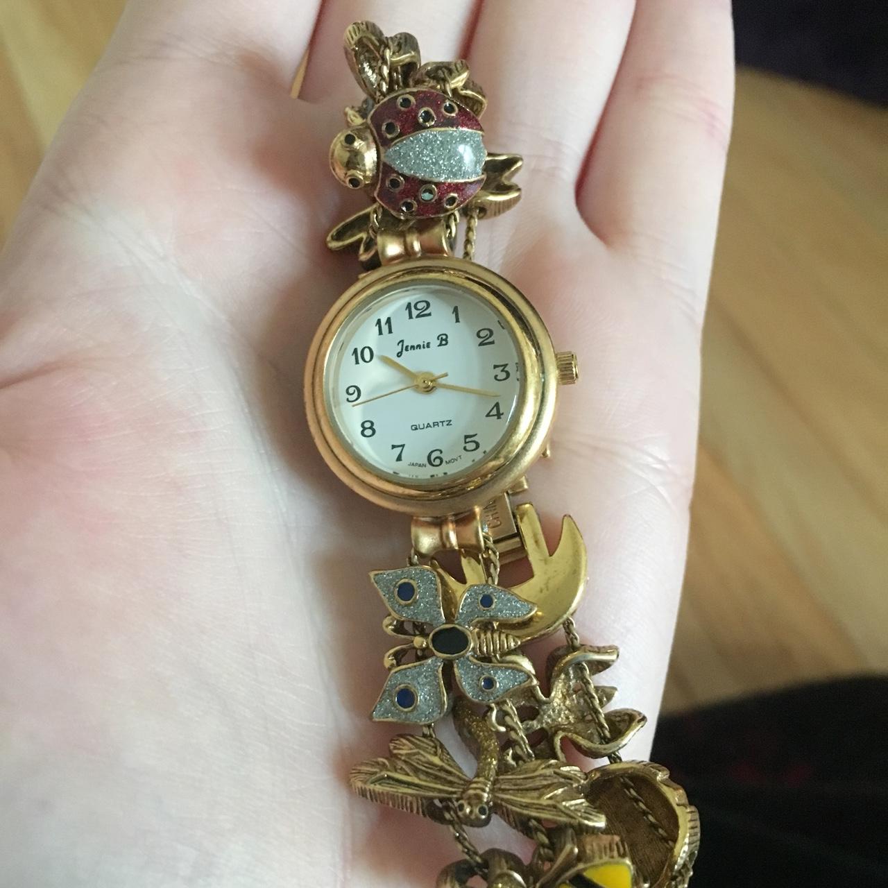 Jennie B Wrist Watch Gold Tone Great Condition! - Depop