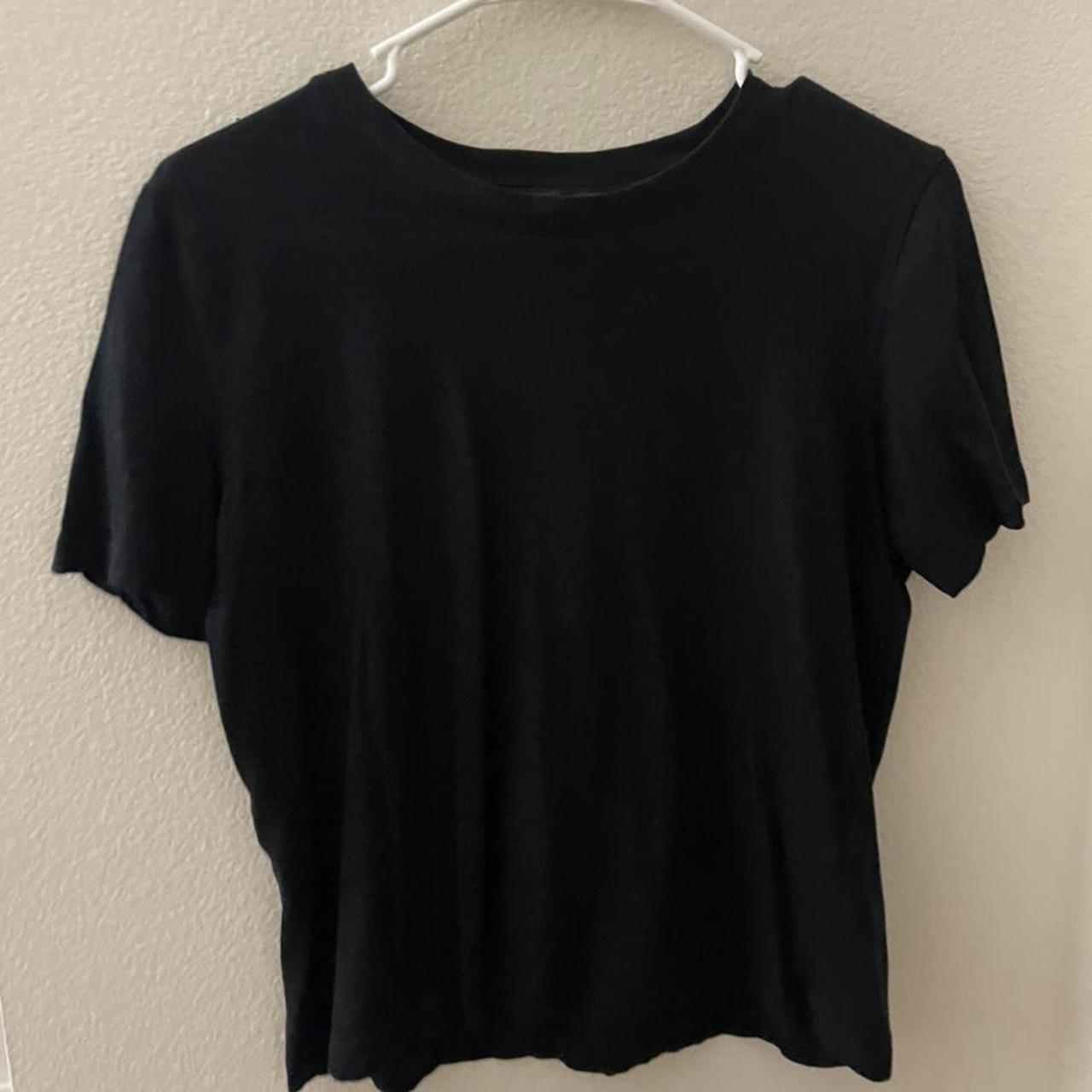 Basic zara black shirt urban Outfitters, Brandy... - Depop