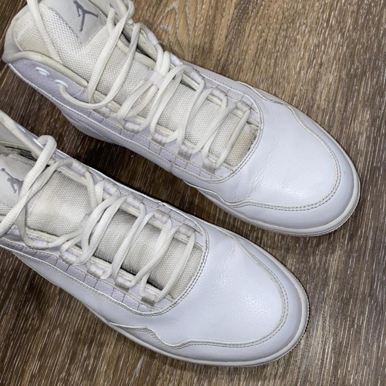 Air Jordan Exclusive White Size 11 High Top Sneakers... - Depop