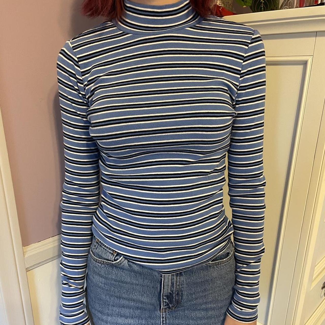 brandy melville striped turtleneck