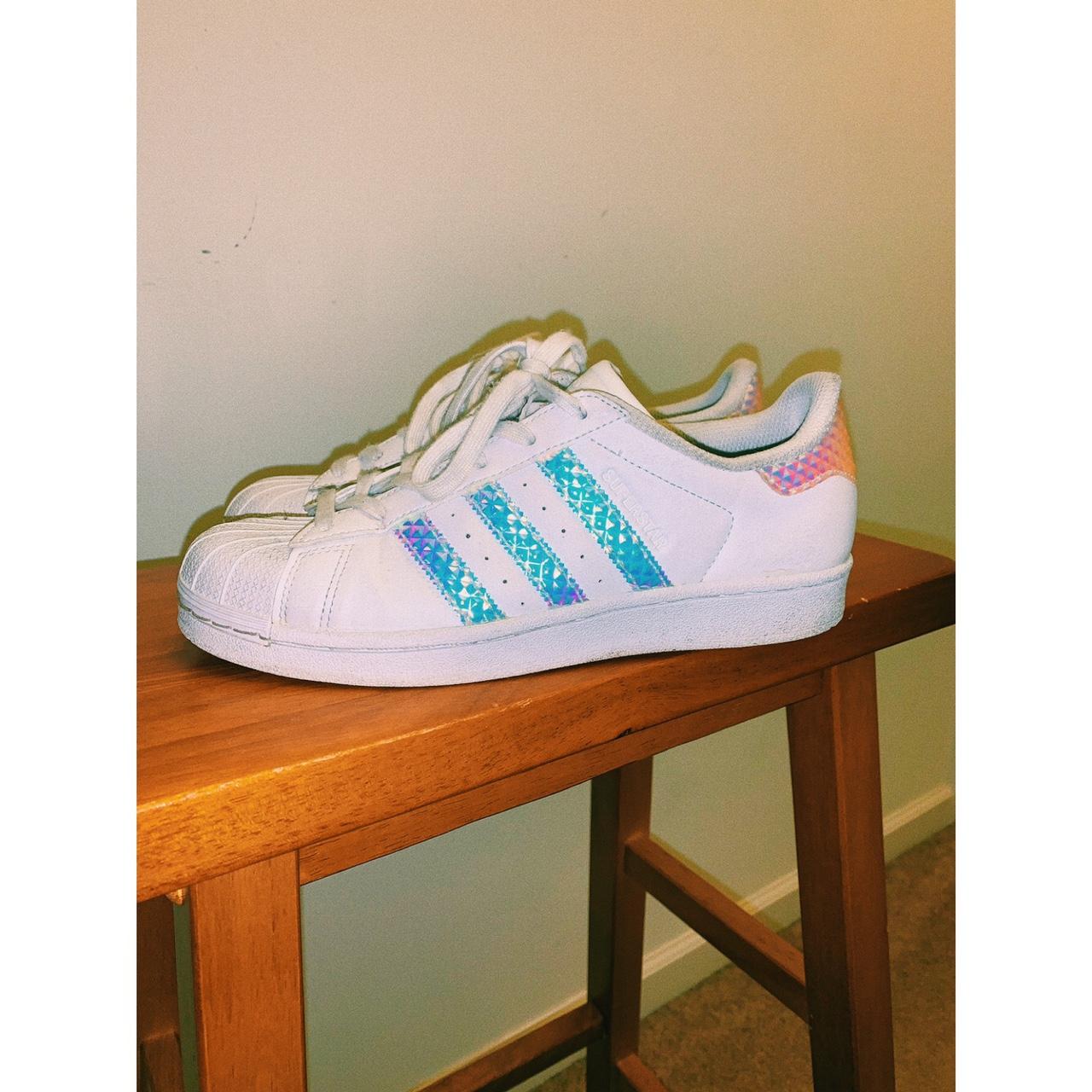 superstar metal toe Cyan