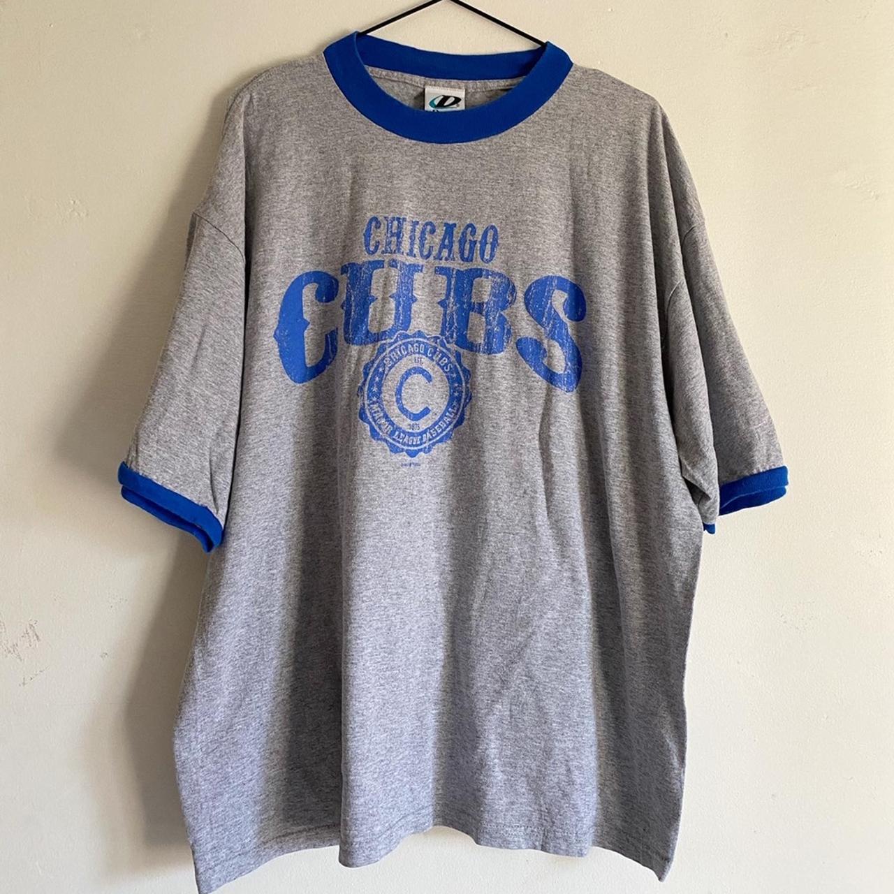 Chicago Cubs Ringer T-shirt. Printed and in... - Depop