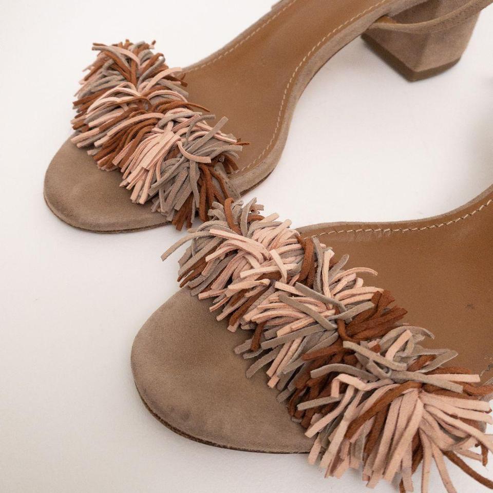 Aquazzura Wild Thing Suede 50 Heel Sandals Depop