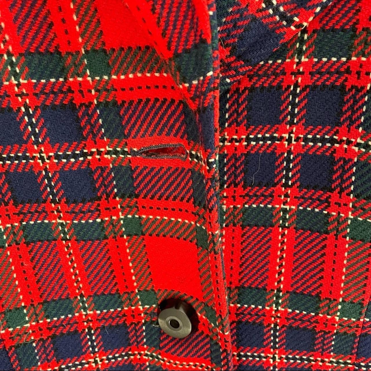 Pendleton Women's Red and Blue Jacket | Depop