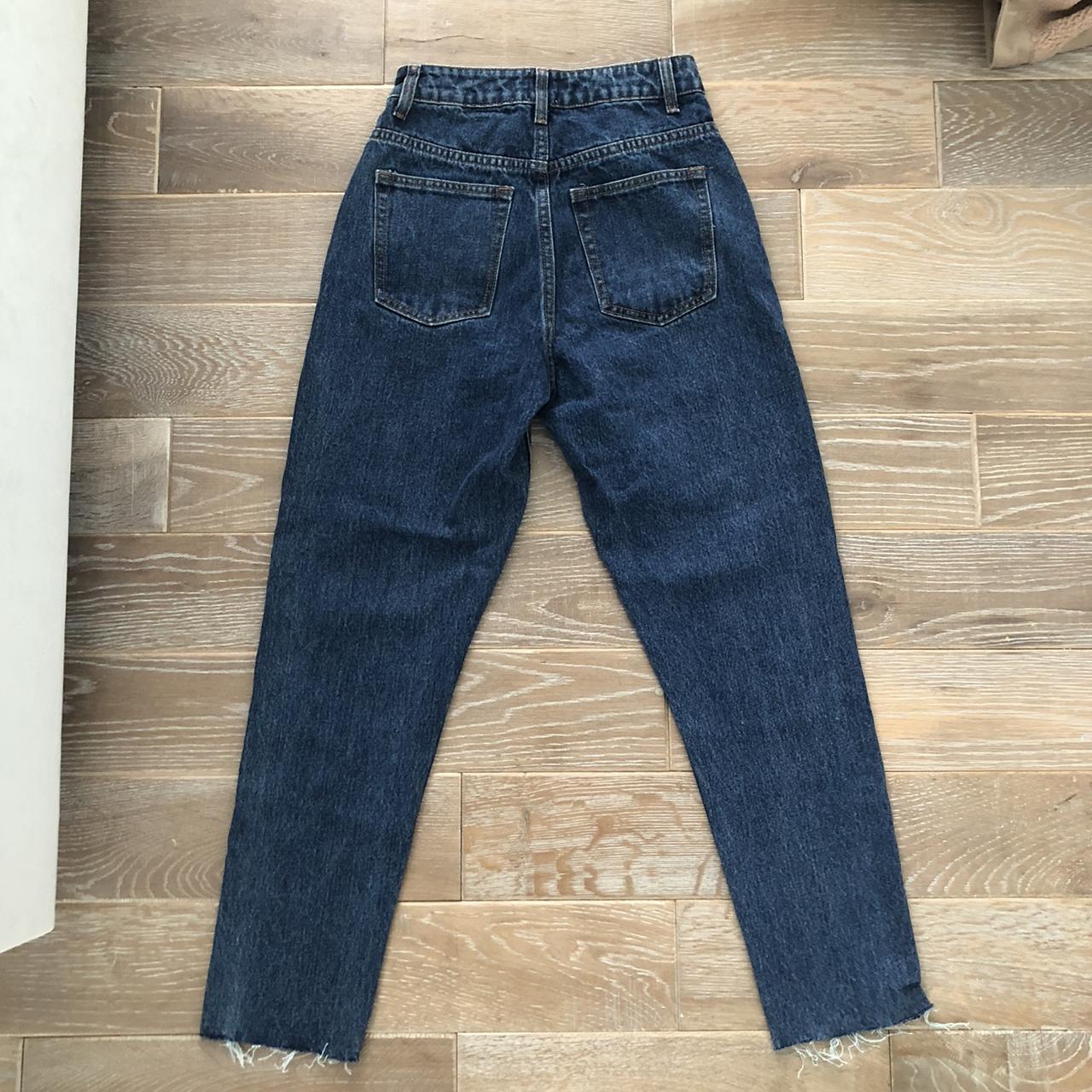 Oh Polly Women's Blue and Navy Jeans | Depop