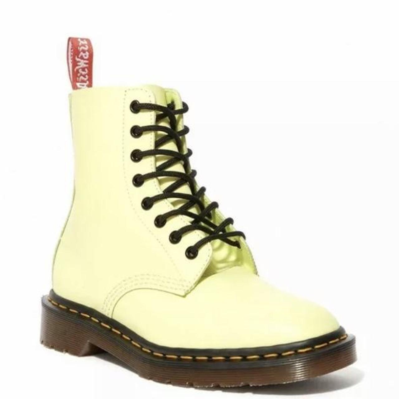 dr martens pastel yellow