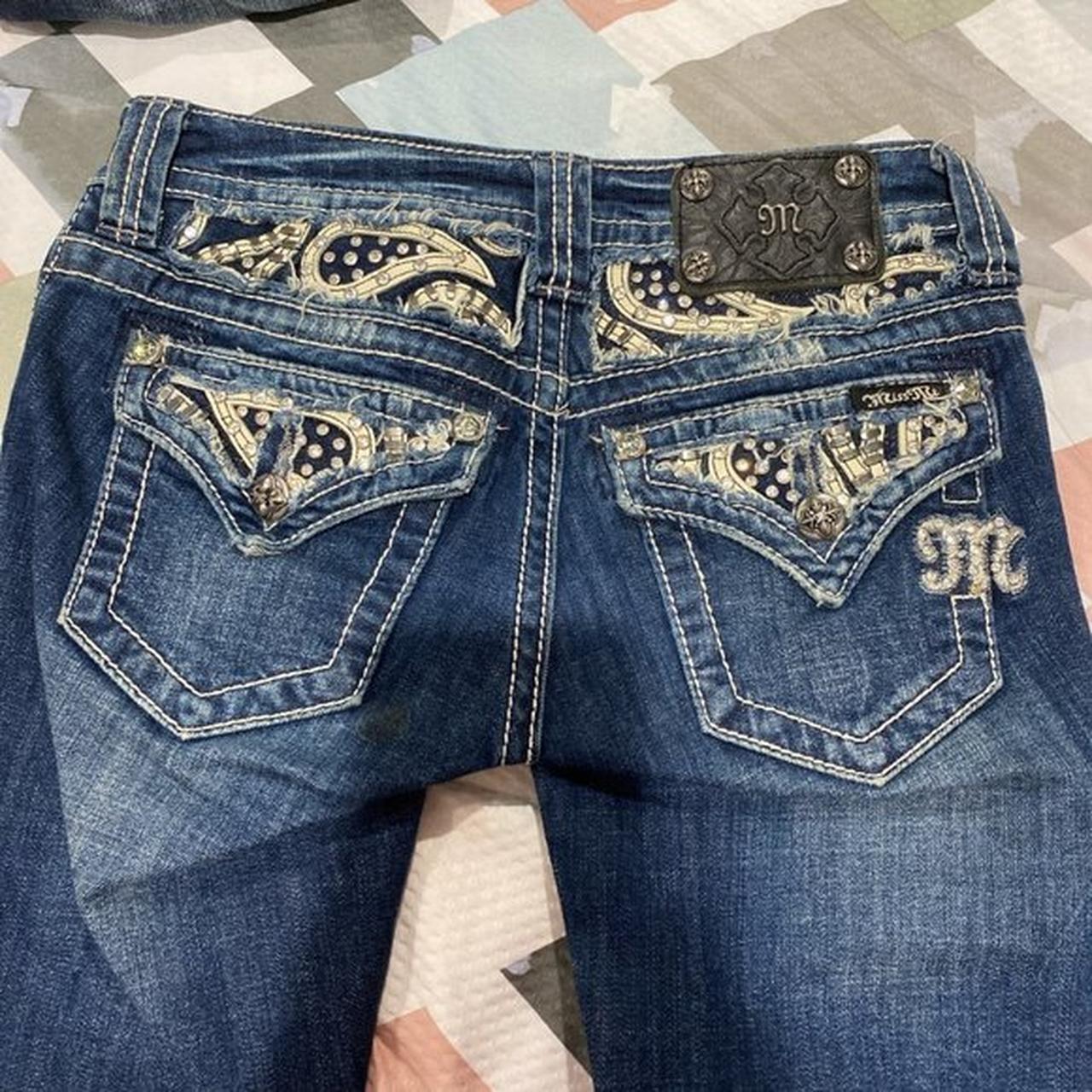 like new, barely worn cute miss me jean capris. size... - Depop