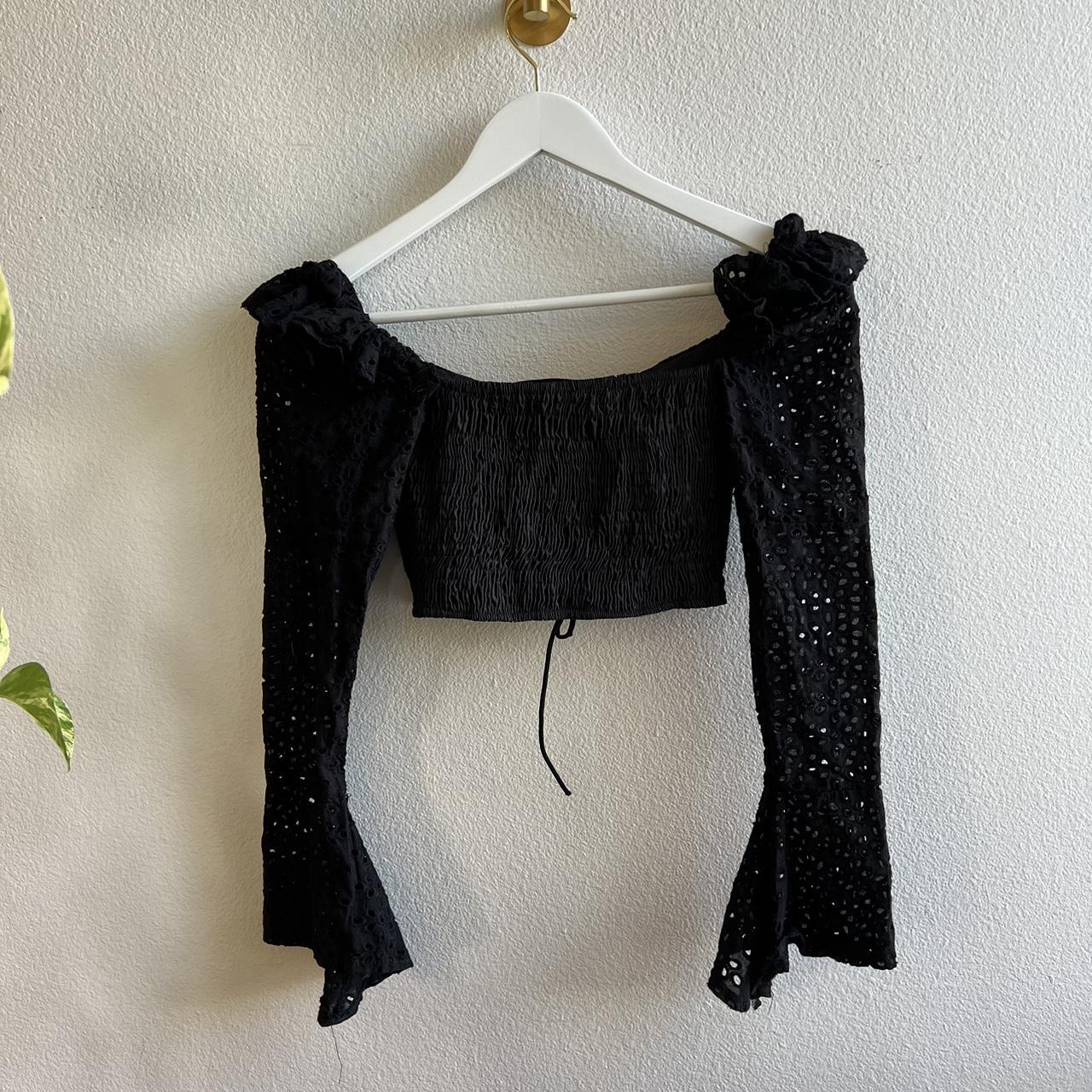 Product Image 4 - CHUU Black Coquette Lace-Up Crop