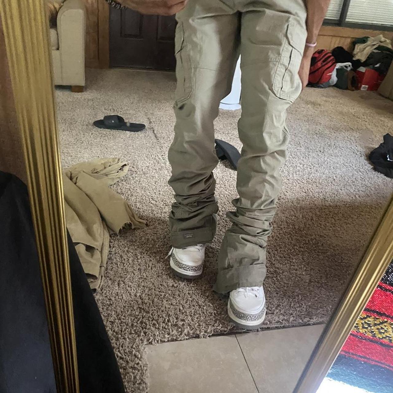 Custom stack cargo pants ! - Depop
