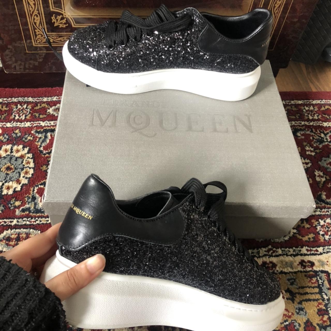 Alexander mcqueen hotsell black sparkly