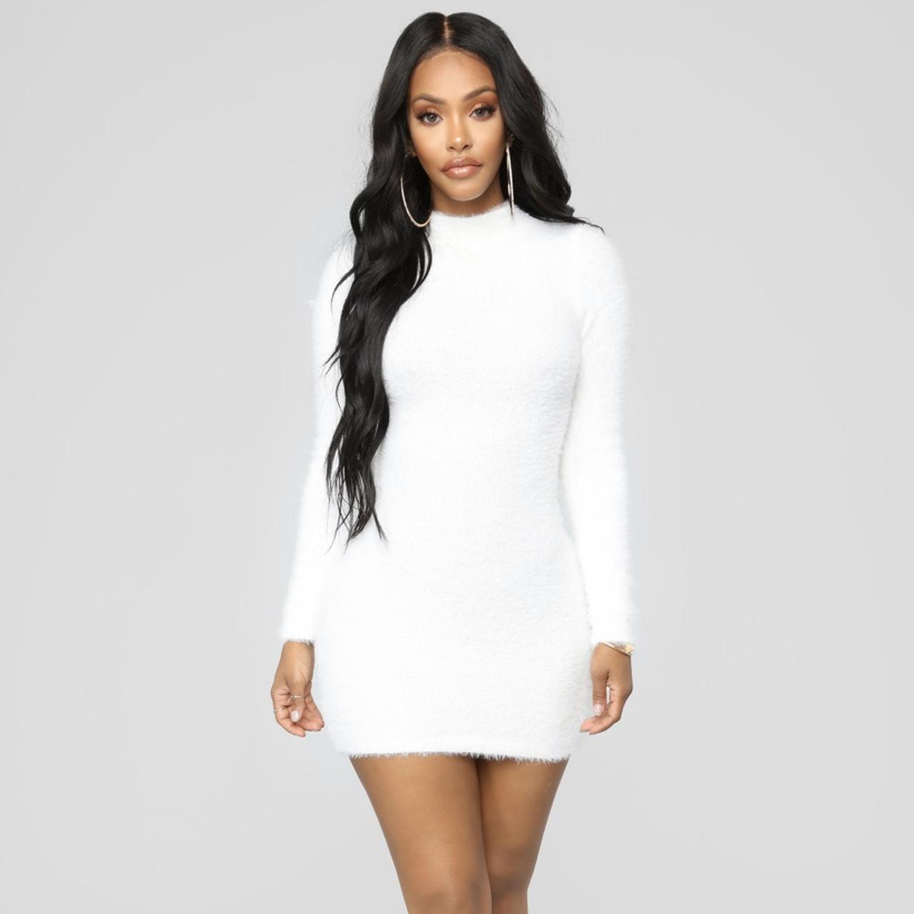 Fashion Nova White Dress Size S, Soft ...