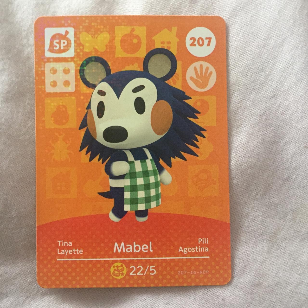 Mabel Animal Crossing Official Amiibo Card •more - Depop