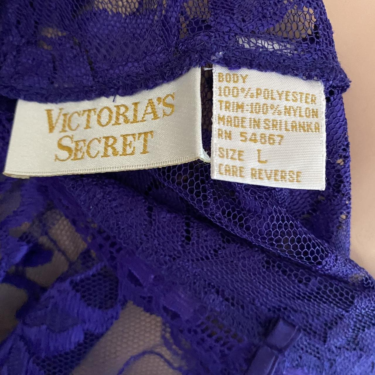 Vintage Gold Label Victoria's Secret Purple Lace - Depop