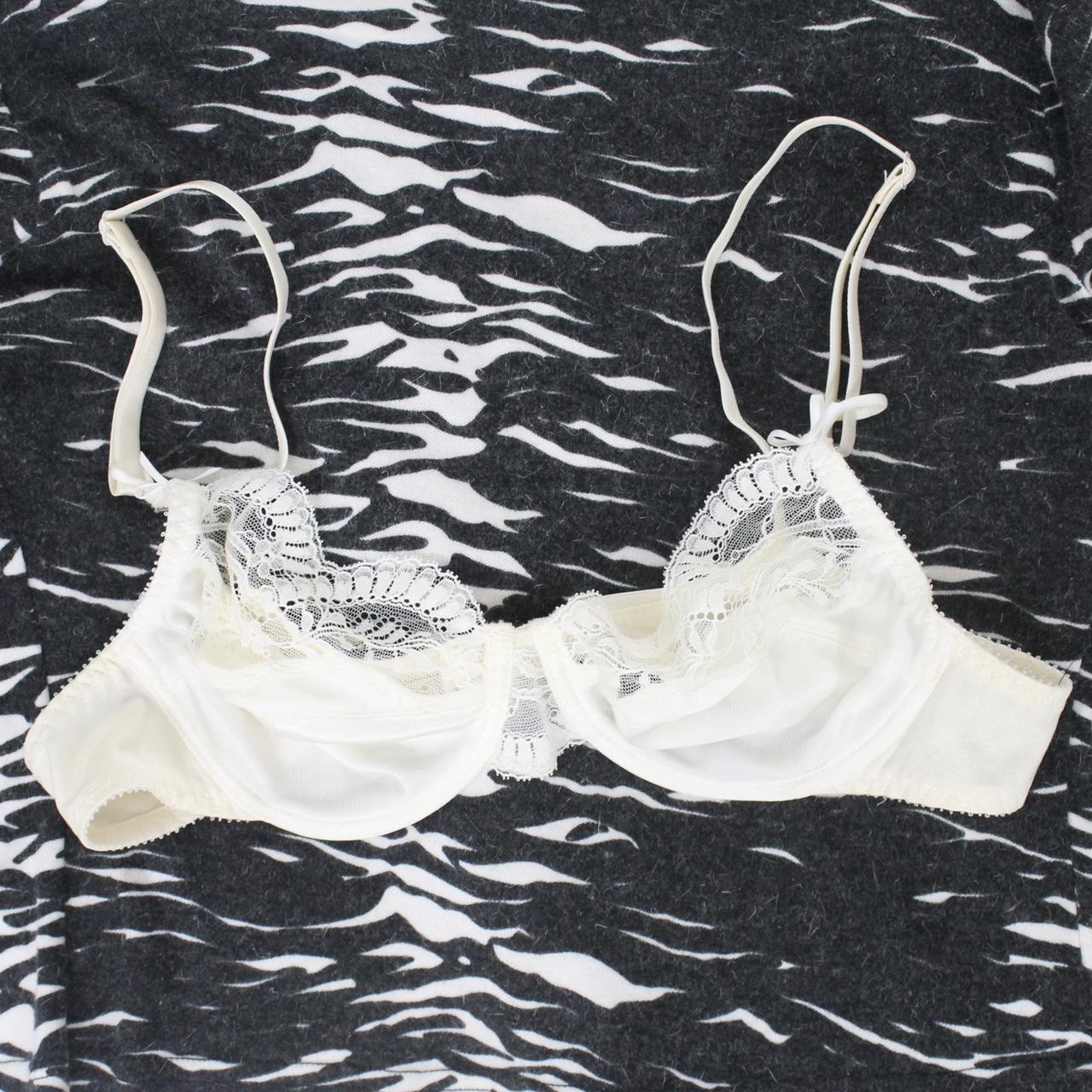 Vintage 1990s bra by St Michael Cream white... - Depop