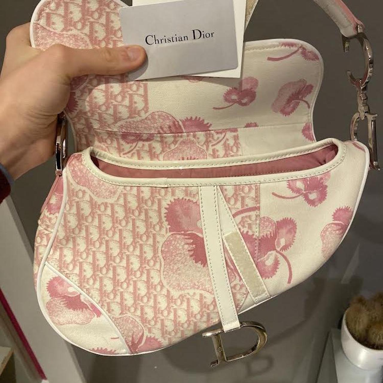 Dior bagauthentic Dior floral cherry blossom saddle... Depop