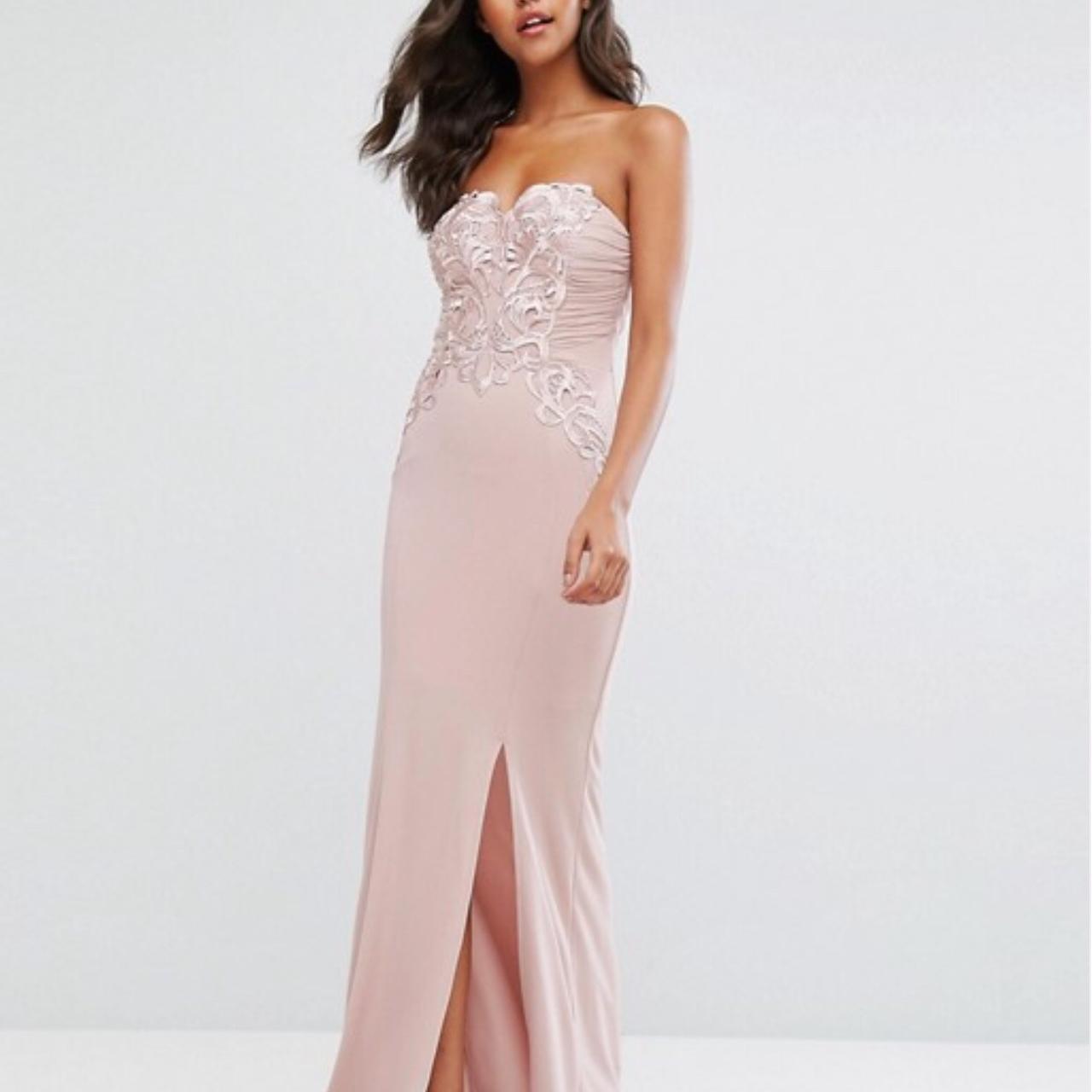 Lipsy nude cheap dress