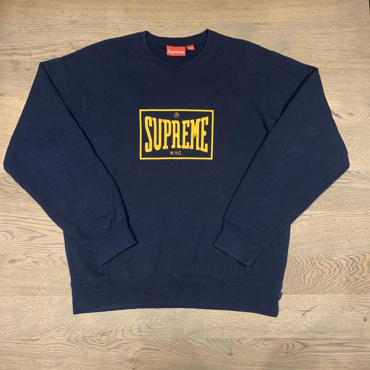 INTEREST POST Supreme Warm Up Crewneck SS19 Week 3... - Depop