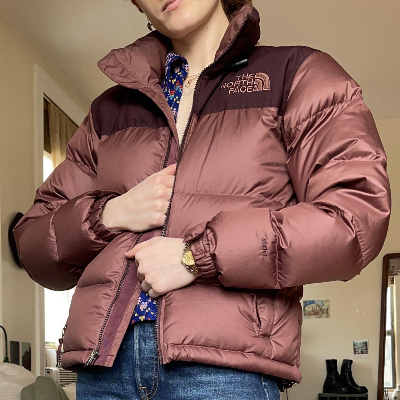 eco nuptse jacket brown