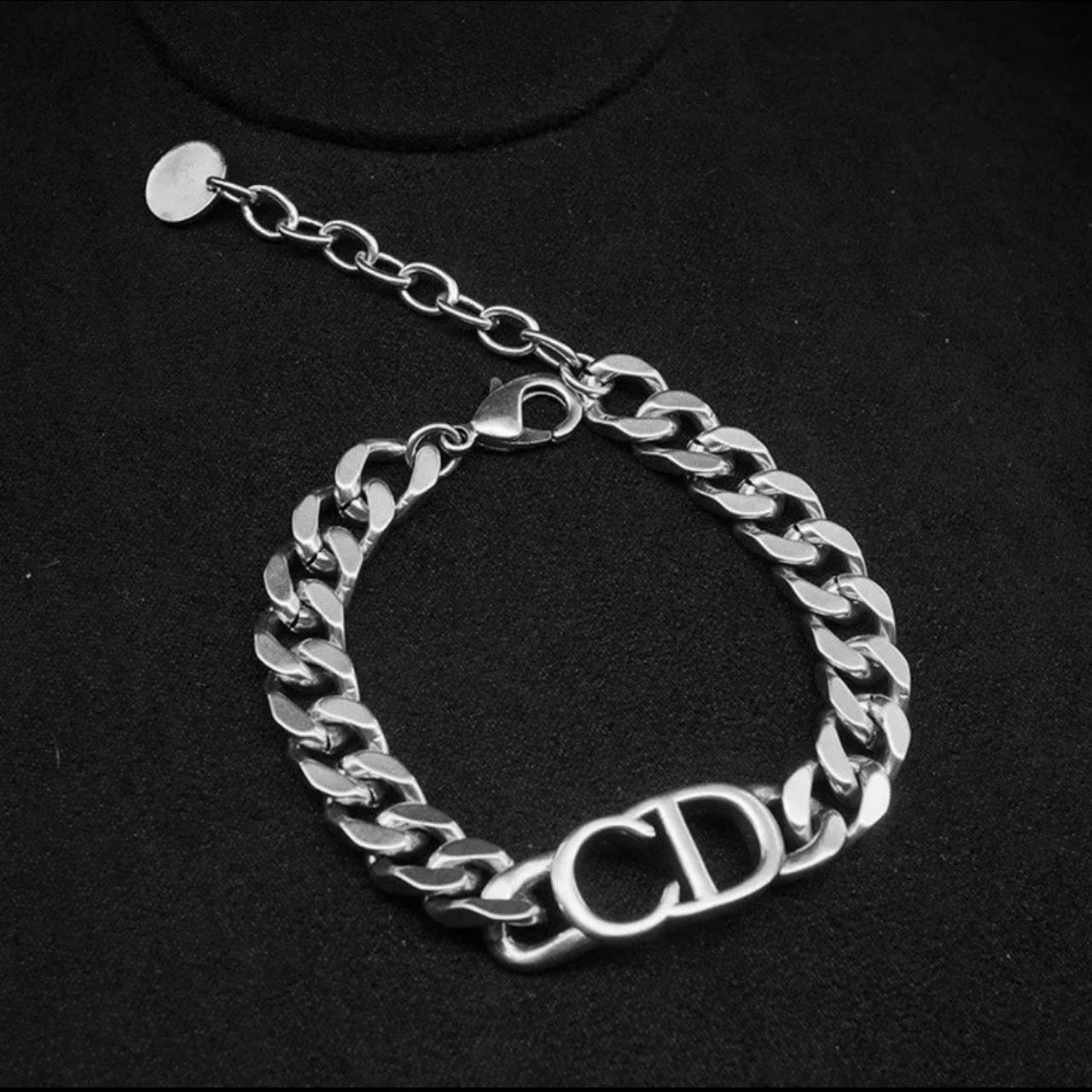 cd bracelet silver