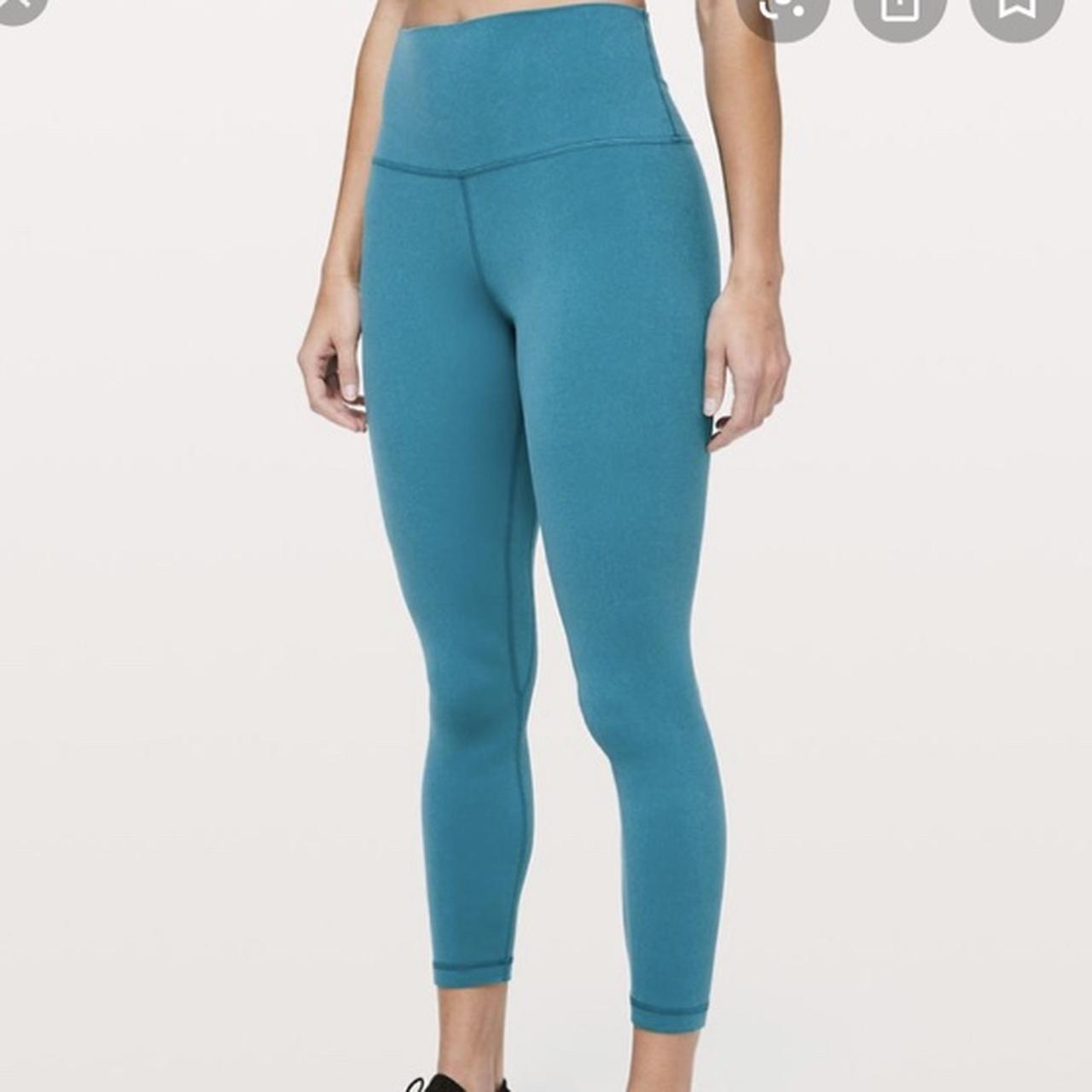 Turquoise hot sale lululemon leggings