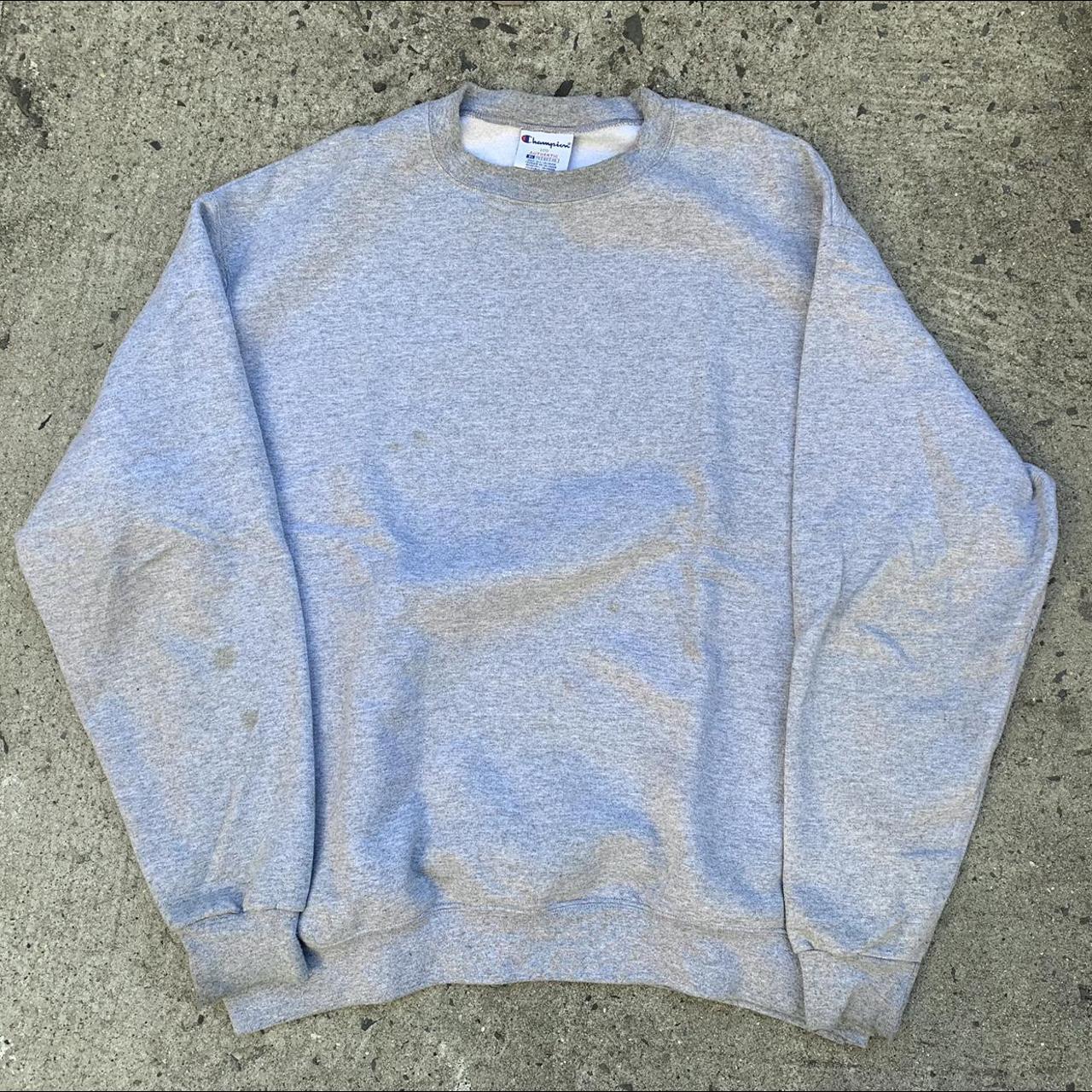 Champion Eco Authentic Crewneck Size XL Three small... - Depop