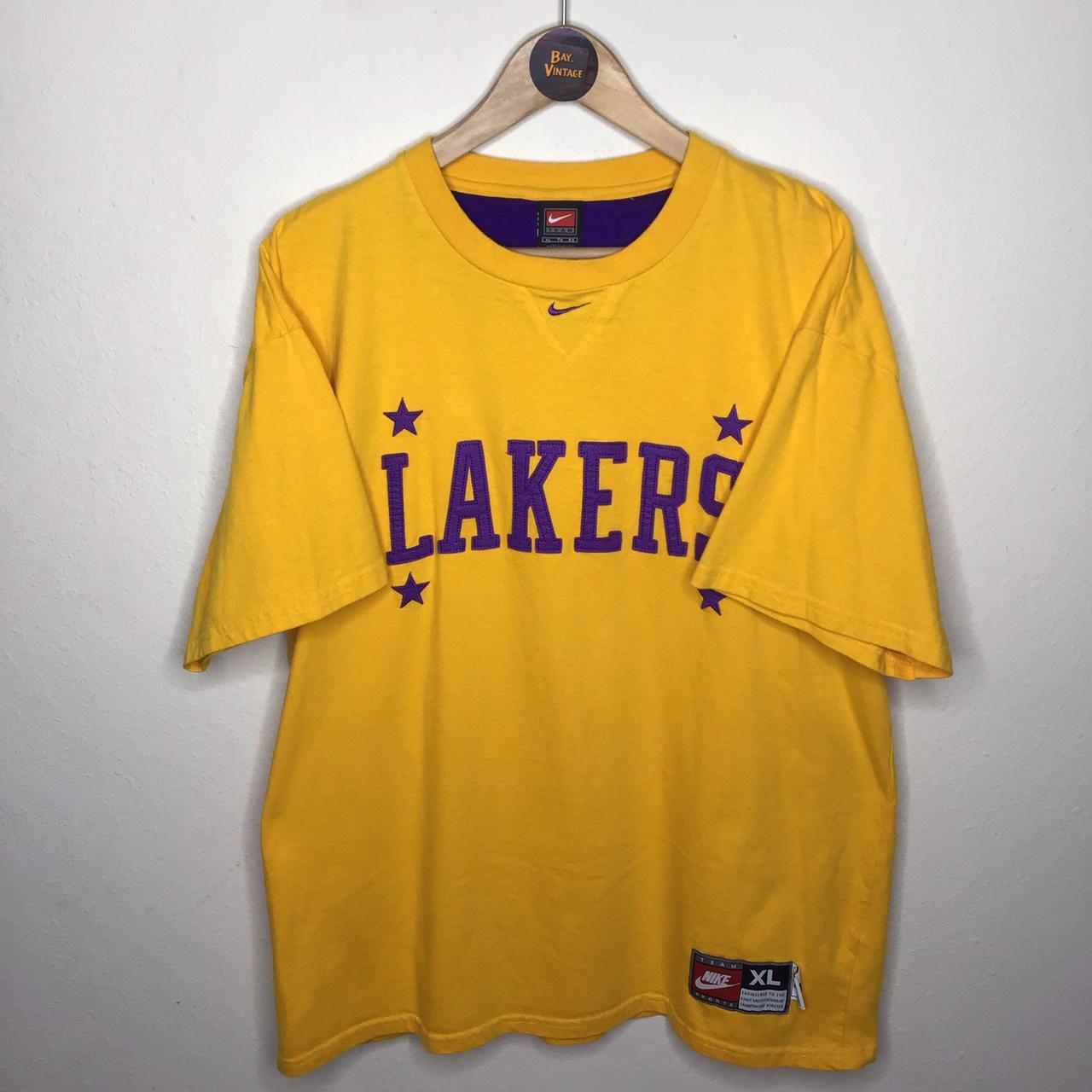 Vintage Los Angeles Lakers Nike Center Swoosh - Depop