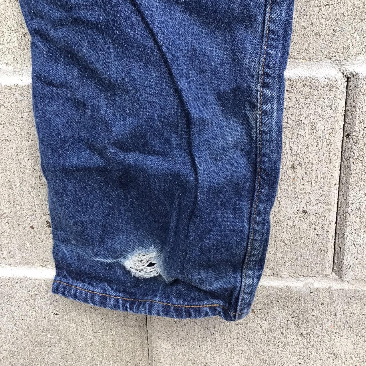 Vintage 90s Levi’s 501 made in usa button fly blue... - Depop