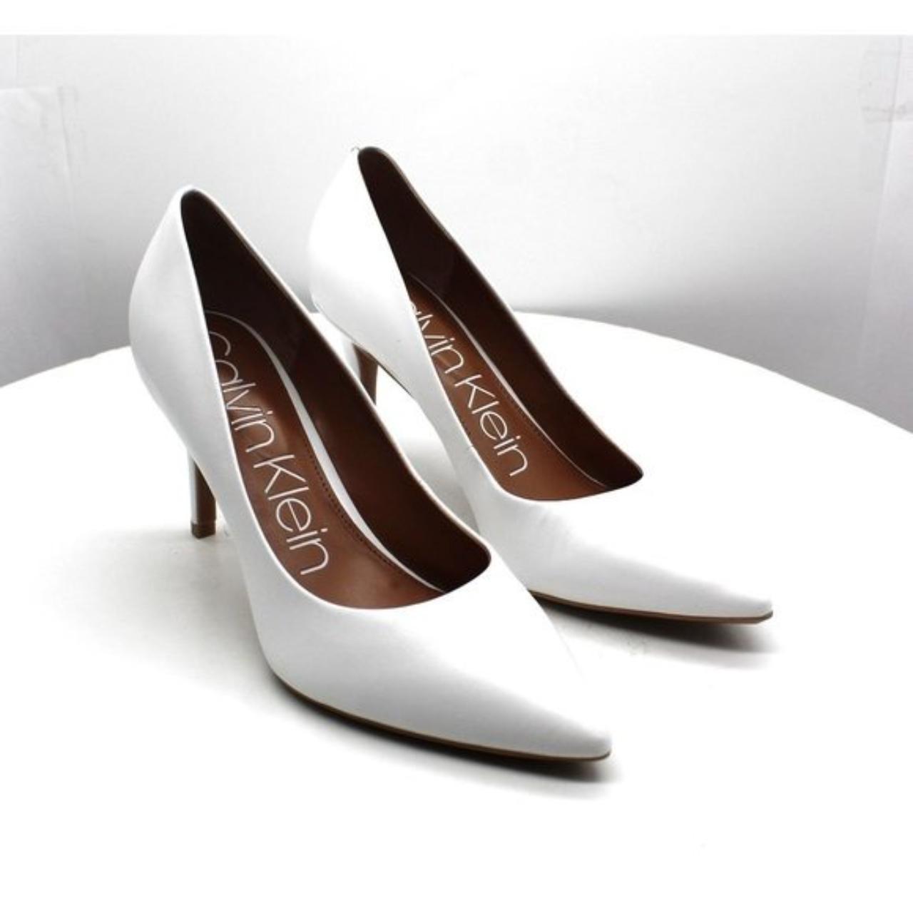 calvin klein white pumps