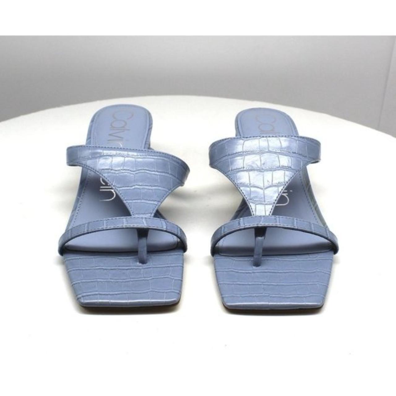 Calvin Klein Women's Jared High Heel Thong Sandals... Depop