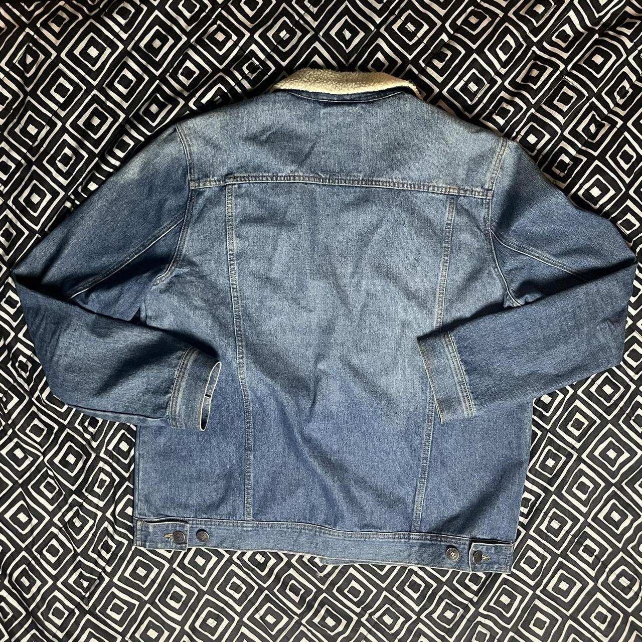 Refinery Republic Men’s Denim Jacket with Fleece... - Depop