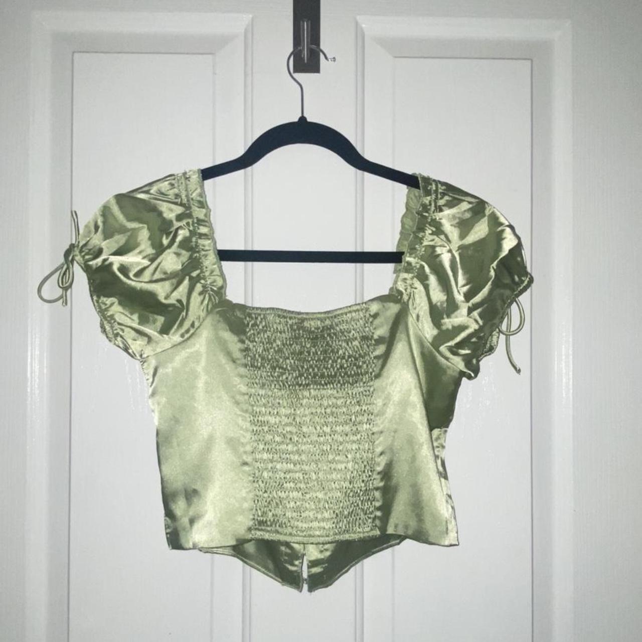 🦋 Princess polly green corset top 🦋 Flattering... Depop