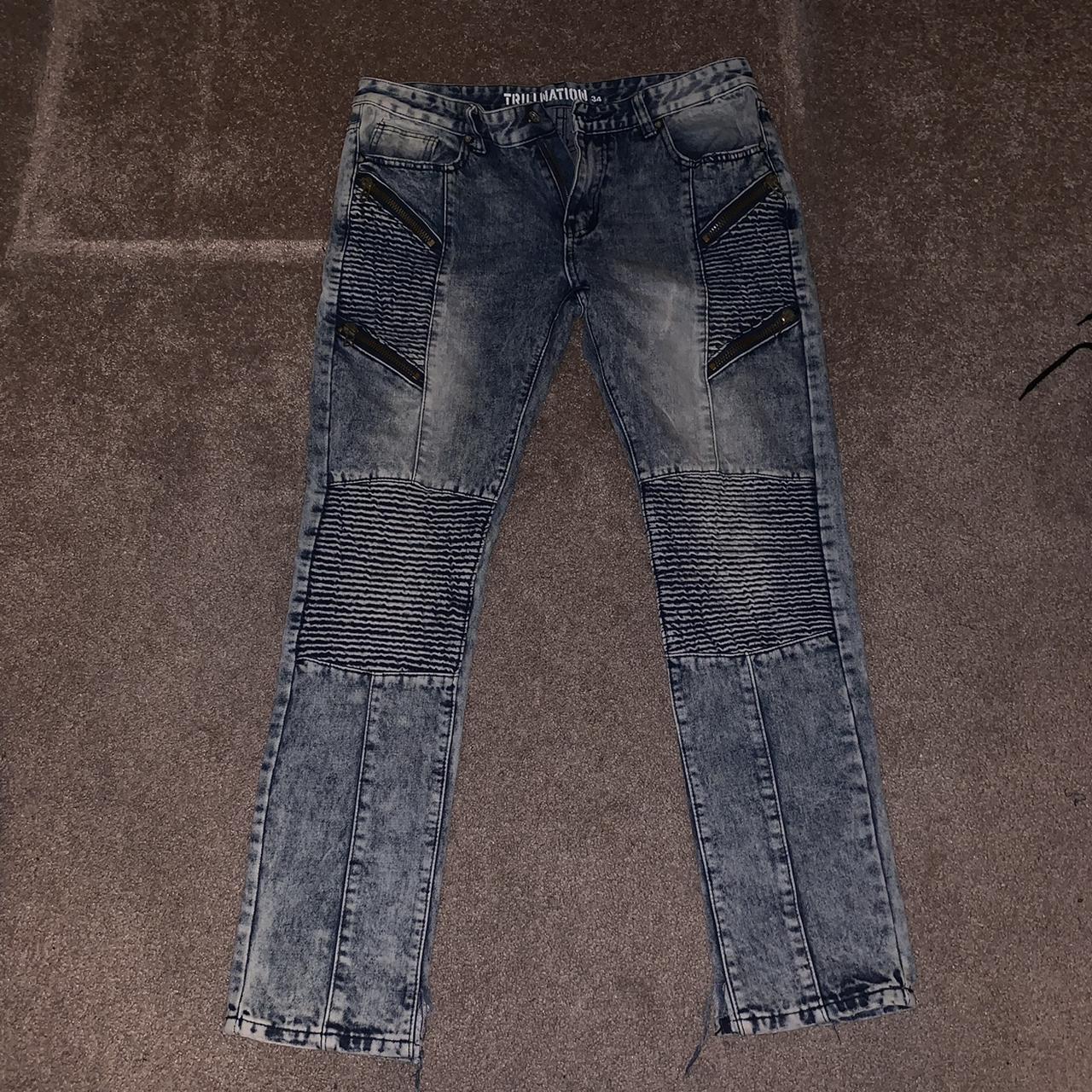 Trillnation Distressed Denim Jeans Mens Size 34.... - Depop